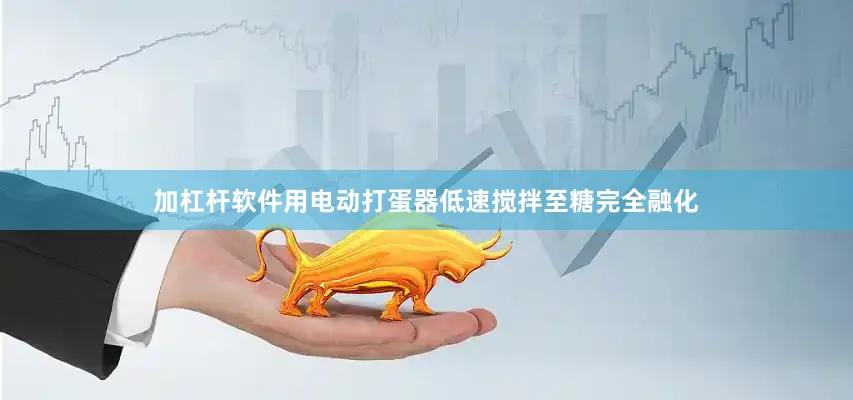 加杠杆软件用电动打蛋器低速搅拌至糖完全融化